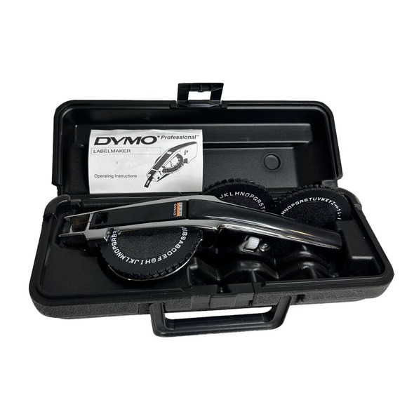 Dymo Office Dymo 57 Deluxe Tapewriter Label Maker Vintage Heavy